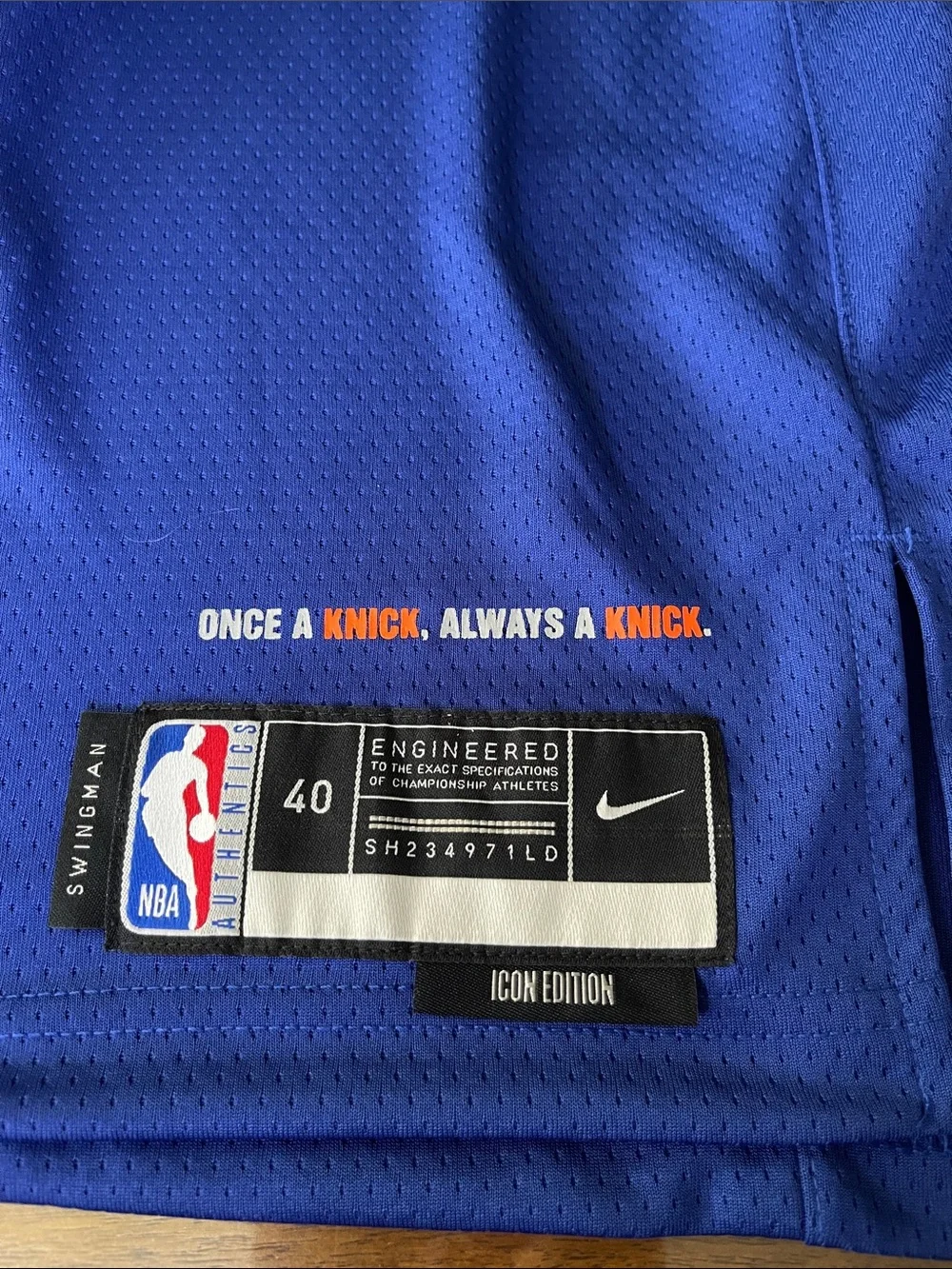 Nike Blue & Orange New York #11 Basketball Jersey